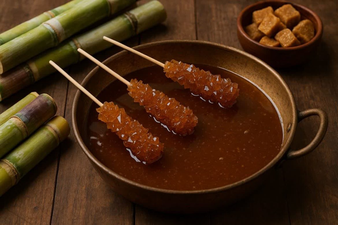 طرز تهیه نبات قهوه ای از نیشکر جنوب + عرضه عمده